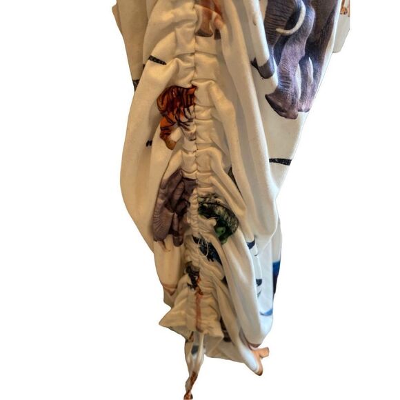 Shenshen women’s novelty, animal, print, side, ruched, dress size large - Picture 3 of 5